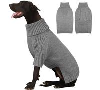 IECOii Extra-Large Dog Jumper 4XL,Christmas Dogs Sweaters for Extra Large Dogs Girl Boy,Turtleneck Dog Knitted Jumper for Pet,Easy On Doggie Knitwear Sweatshirt Pet Sweater for Doberman,Great Dane