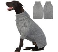 IECOii Extra-Large Dog Jumper 4XL,Christmas Dogs Sweaters for Extra Large Dogs Girl Boy,Turtleneck Dog Knitted Jumper for Pet,Easy On Doggie Knitwear Sweatshirt Pet Sweater for Doberman,Great Dane