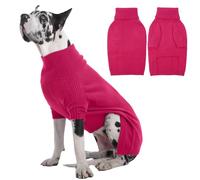 IECOii Extra Large Dog Jumper - Warm Turtleneck Sweater for Great Dane, Winter Clothes for Christmas & New Year