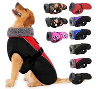 IECOii Extra Warm Dog Coat - Reflective Adjustable Jacket With Buckle Fleece Turtleneck for Cold Weather - Soft Winter Coat for Small Medium Extra Large Dogs