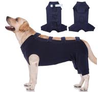 IECOii Recovery Suit For Dogs - Lick Sleeve, Post Surgery Wound Protector, Rear Leg Support, Cone Alternative (Blue, 2XL)