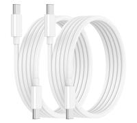 IEDAHCIT USB C to USB C Fast Charging Cable for iPhone, 60W Type-C, Compatible with iPhone 15/16/17 Series, iPad Pro/Air/Mini, Mac, 1M White, Strong Cable, (2 CABLES, 1M)