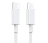 IEDAHCIT USB C to USB C Fast Charging Cable for iPhone, 60W Type-C, Compatible with iPhone 15/16/17 Series, iPad Pro/Air/Mini, Mac, 1.5M White, Strong Cable, (1 CABLE, 1.5M)