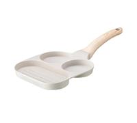 IEEDFJKK 3 Section Frying Pan Aluminum Alloy Kitchen Tool Breakfast Featuring 3 Separate Molds For Favorite Foods Breakfast Nonstick Pan Divided Grill Frying
