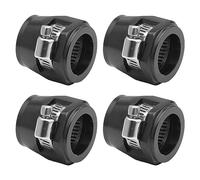 IEEDFJKK 4x Universal And Easy To Install Aluminium Hose Finisher Clamp - Durable And Powerful Hose End Finisher, black, AN10.4pcs