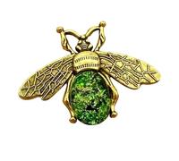 IEEDFJKK Bee Magnetic Pin Keeper for Cross Stitch and Sewing Machine Featuring Unique for Easy Pin Management Embroidery Multipurpose Needlework Keeper Accessories, Green, 4.7x3.5cm