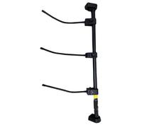 IEEDFJKK Black Front Door Garland Hanger - Heavy-Duty Hook, Telescopic Rod, Reusable Decorations, Wreaths, String Lights, Adjustable 180-205cm
