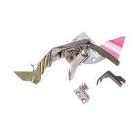 IEEDFJKK Double Fold Angle Binder Binding Attachment Folder Effortlessly Adjusts with Industrial Sewing Machine Parts for Precision Sewing Machine Binding Attachment Folder, Silver, 34mm