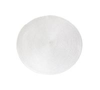 IEEDFJKK Durable Placemats For Long-lasting Dining Experience Lightweight PP Round Placemats Table Mats Place Mats Modern Simple, white