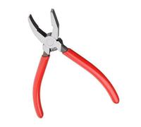 IEEDFJKK Heavy Duty Thick Glass Breaker Pliers with Polished for Clean Cuts Durable Thick Glass Breaker Breaking Pliers Running Plier Cutting Tool for Stained Fused, 6 inch