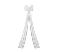 IEEDFJKK Holidays Velvet Christmas Tree - Reusable Christmas Extra Large Bows Bow Bow Velvet Venue Large Bows Big, white 40 * 200cm