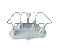 IEEDFJKK Home Household Embroidery Machine Holder Solid Metal Construction Supports Up to 4 Threads Reducing Snags 4 Cone Spool Stand Holder Support Rack Practical