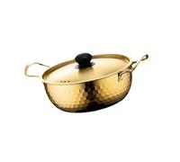 IEEDFJKK Korean Ramen Cooking Pot Induction Cooker Durable And Elegant Suitable For Noodle Dishes Cooking In Style And Comfort Korean Ramen Pot Induction Cooker, Gold, 22cm