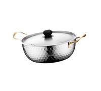 IEEDFJKK Korean Ramen Cooking Pot Induction Cooker Durable And Elegant Suitable For Noodle Dishes Cooking In Style And Comfort Korean Ramen Pot Induction Cooker, Silver, 18cm