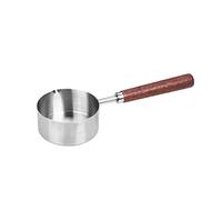 IEEDFJKK Oil Pots Warmer Stainless Steel Saucepan Frying Thickened Pan Soup Boiled Eggs Household Stovetop Camping Sauce, 125ml