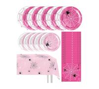 IEEDFJKK Party Napkins And Spider Woman Theme Party Supplies | All In One Kit Ends Missing Item Panic For Girls Party Supplies And Spider Woman Birthday Celebration