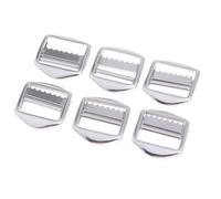 IEEDFJKK Premium Adjustable for Buckle Silver Metal Slider Buckles Ribbon Adjuster Bag Accessories Essential For Stylish Designs Sewing Fasteners DIY Purse Making And Suitable For Luggage