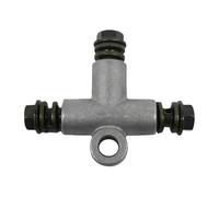 IEEDFJKK Short Union M10 T Shape Brake Line Tee 3 Way Connector ATV Enhances Brake Fluid Performance Primarily As Oil Pipe Joint for Vehicle's Hydraulic System. is Suitable for Various Vehicle Types