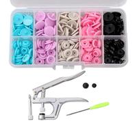 IEEDFJKK Snap Buttons Fastener Kit Complete Package Components Essential Tools For All Creators Engaged In Sewing Press Studs Sewing Crafting Fastener Snap Pliers