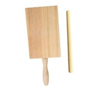 IEEDFJKK Spiral Noodle Tool Pastas Shapers Butter Maker Tool Easy to Practical Kitchen Utensils for Shaping Various Types of Pastas Gnocchi Board Macaroni Plate Stripe Pattern