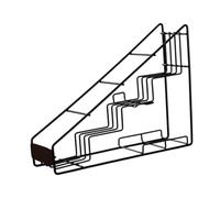 IEEDFJKK Versatile Coffee Syrup Rack Organizer Sturdy Construction Easy Access Condiment Storage For Any Kitchen Space Coffee Syrup Rack Organizer Drink Bottle Holder, Black, 4 grid