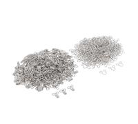 IEEDFJKK Versatile Hook And Eye Fasteners With 200 Sets And Six Size Options All Sewing DIY Craft Projects Needs Hook And Eye Closures Fasteners Dress Or Pants