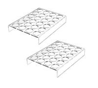 IEEK Coffee Pod Holder,K Cup Drawer Holder Organizer for Office and Kitchen,Clear Acrylic Countertop K-Cup Organizer Tray Holds 24 Pods,Compatible With KCup Pods,2 Pack