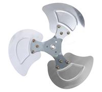 iEFiEL Aluminum Fan Blades Heavy Duty Universal Fanner Leaves for Industrial Floor Fan Metal Fans Silver 16 Inches One Size