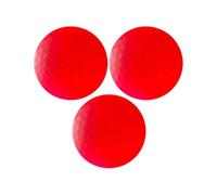 iEFiEL LED Luminous Golf Balls Steady Glow Flash Multi Color Night Training Durable Surlyn Cover High Resilience Sports Accessory Red 3Pcs