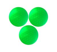 iEFiEL LED Luminous Golf Balls Steady Glow Flash Multi Color Night Training Durable Surlyn Cover High Resilience Sports Accessory Green 3Pcs