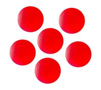 iEFiEL LED Luminous Golf Balls Steady Glow Flash Multi Color Night Training Durable Surlyn Cover High Resilience Sports Accessory Red 6Pcs