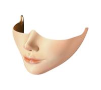 iEFiEL Mechanical Cyborg Mask Lower Half Face Masks for Masquerade Halloween Costume Party Makeup Version M