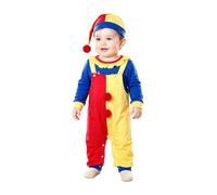 iEFiEL Toddlers 3 Piece Fun Costume for Wicked Circus Clown Blue 3-6 Months