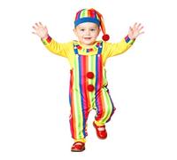 iEFiEL Toddlers 3 Piece Fun Costume for Wicked Circus Clown Yellow 3-6 Months