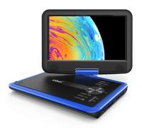 ieGeek 11.5" Portable DVD Player with SD Card/USB Port, 5 Hour Rechargeable Battery, 9.5" Eye-protective Screen, Support AV-IN/OUT, All Region, Blue