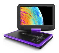 ieGeek 11.5" Portable DVD Player with SD Card/USB Port, 5 Hour Rechargeable Battery, 9.5" Eye-protective Screen, Support AV-IN/OUT, All Region, Purple