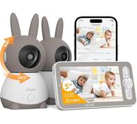 ieGeek 2K 2.4Ghz WiFi Baby Monitor with Two Cameras, One 5" Split-Screen