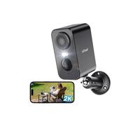 iegeek 2K Wireless Outdoor Camera with Battery, Siren & Night Vision in Black iegeek Black
