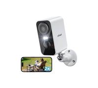 iegeek 2K Wireless Security Camera with Color Night Vision & Siren in White iegeek White