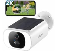 ieGeek 2K Wireless WiFi Surveillance Camera - IP66 Outdoor Wireless Battery, Integrated Solar Panel, Night Vision Colour