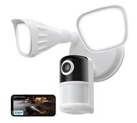 ieGeek 5MP Floodlight Camera Wired, Home Outdoor Security Cameras, 5G/2.4G WiFi Flood Light Camera Outside with PIR Detection/Smart Siren, Color Night Vision, 2 Way Audio, 24/7 Recording,Works w/Alexa