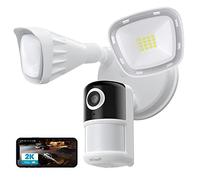 ieGeek Floodlight Camera, 2K Outdoor Security Light with Camera, 2.4G WiFi Wired Flood Light w/Motion Sensor, 2600-lumen Lights, Color Night Vision, 24/7 Recording, Cloud&Local Storage, Works w/Alexa
