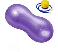 iegeuc Peanut Ball 90 x 45cm Children's Yoga Fitness Autism Sensory Toys Children's Physiotherapy Equipment for Yoga, Pilates, Core Training, Comes with Air Pump
