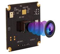 IEights 13MP Autofocus USB Camera Module 1/3” CMOS IMX214 Sensor with Non-Distortion Lens FOV 75Degree,Support 3840X2880,UVC Compliant,Support Most OS,Mini USB with Cameras,High Speed USB2.0 Webcam