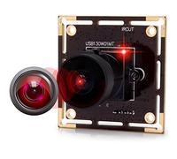 IEights 960P USB Fisheye Camera Module for Computer Mini Wide Angle Webcam Board 1.3megapixel 0.01Lux Low Illumination USB with Camera AR0130 Lightburn Camera for Raspberry Pi Laptop
