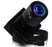 IEights Varifocal Lens USB Camera with Box Housing,USB Webcam Mini Camera for Most OS,Plug and Play Varifocal Lens USB with Cameras (2MP 06 USB Camera, Black)