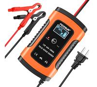 IEIK 12V 5 Amp Automotive Smart Battery Charger Maintainer for Car, Motorcycle, RV, SUV, Lawn Mower, Boat, RV, SUV, ATV and More