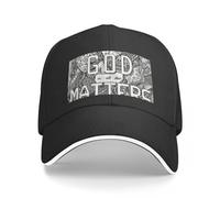 IEINYAUP God is All That Matters Baseball Cap Bobble Hat Hip Hop Tea Hat Female Men's Solid Black,for All Seasons