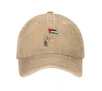 IEINYAUP Palestine Handala Flag Palestinian Arabic Men Baseball Caps Distressed Cotton Caps Hat Casual Outdoor Running Golf Snapback Hat
