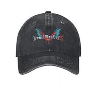IEINYAUP Retro Devils Action Game May Cry Baseball Caps Unisex Distressed Washed Snapback Cap PC Gaming Outdoor Activities Caps Hat